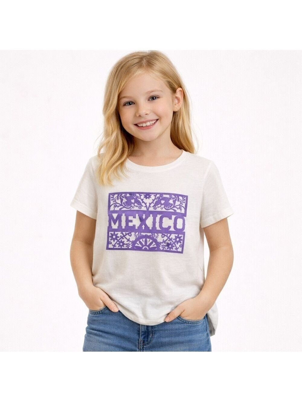 MEXICO t-shirt cinco de mayo short sleeves cotton polyester festive tee size 7